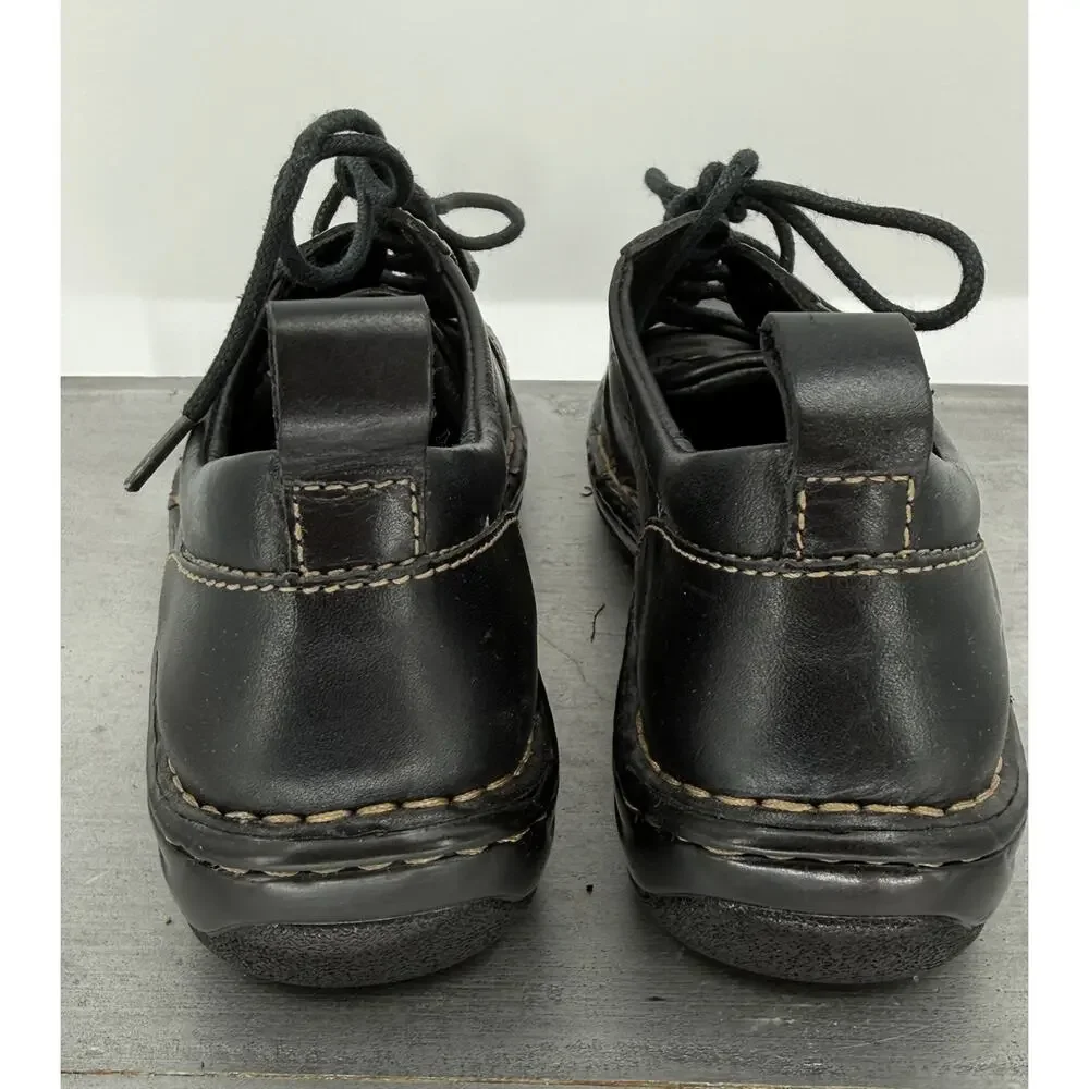 Børn Women's Jean Leather Oxford Lace-Up Shoes Black Size 6.5 M Style: W32146